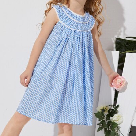 SHEIN Other - New Shein Girl’s smocked polka dot Dress, size 6